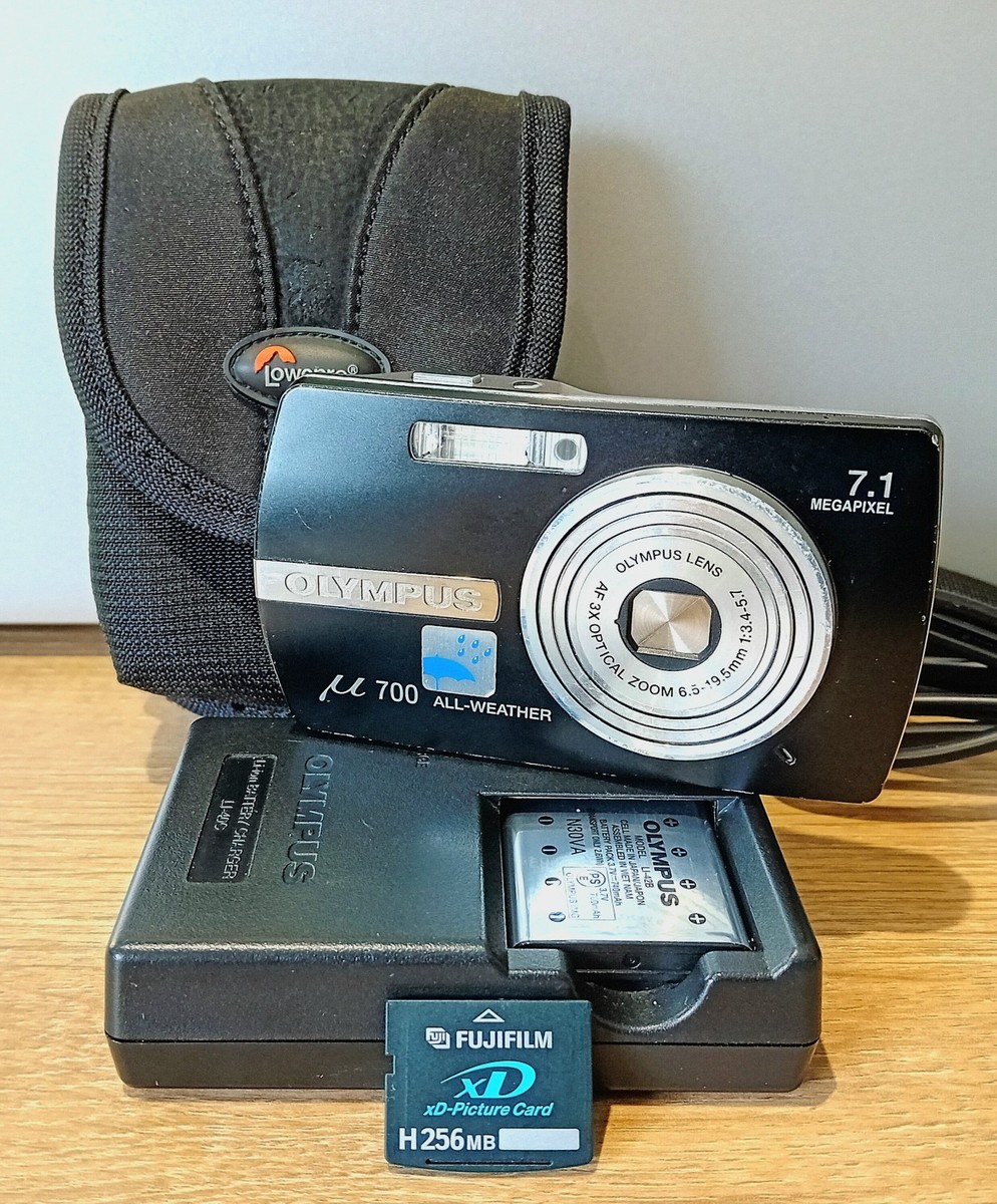 【動作確認済】 Olympus µ【mju:】 F1225-318-1p p Vintage Olympus µ[mju:] 700 Compact Digital Camera 7.1MP + Battery