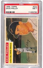 1956 Topps - Dave Philley #222 PSA 7 