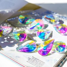 10 Pack Colorful Crystal Prisms Suncatcher,Sun Shine Catcher Rainbow Pendants...