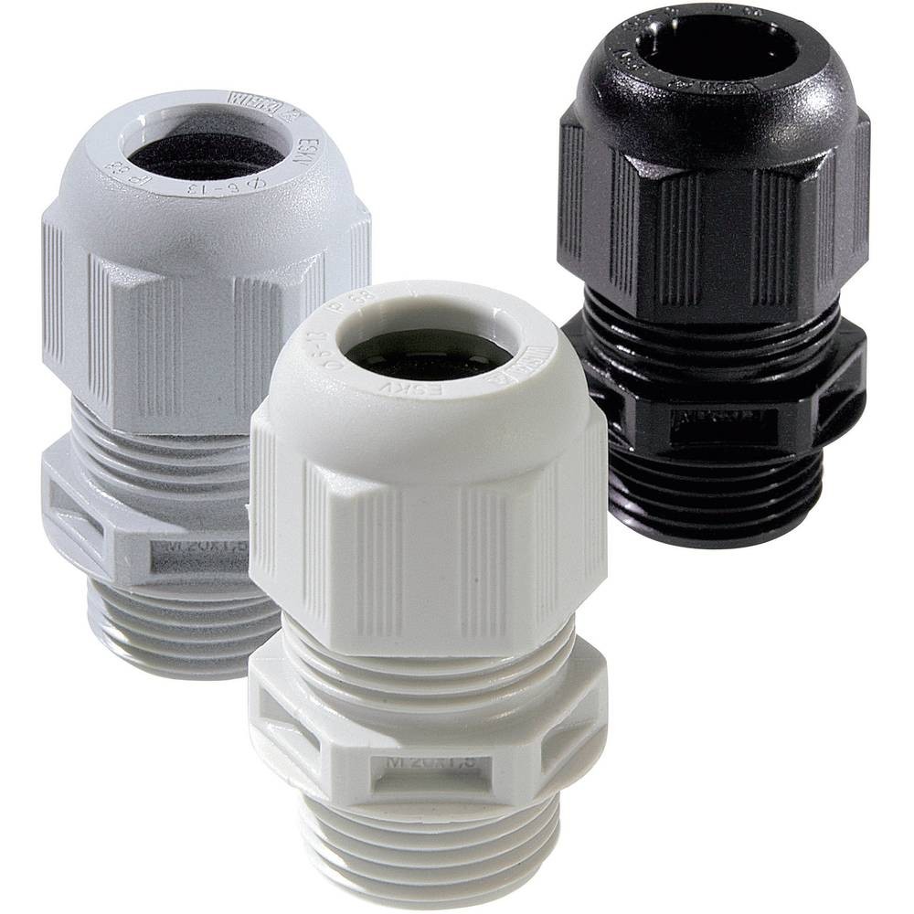 Presse-étoupe M25 Wiska ESKV-L 25 polyamide noir RAL 9005 raccordement câble étanche