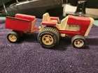 Vintage Tonka Mini Garden Tractor And Cart Red And White 1970s L@@K PRETTY COOL