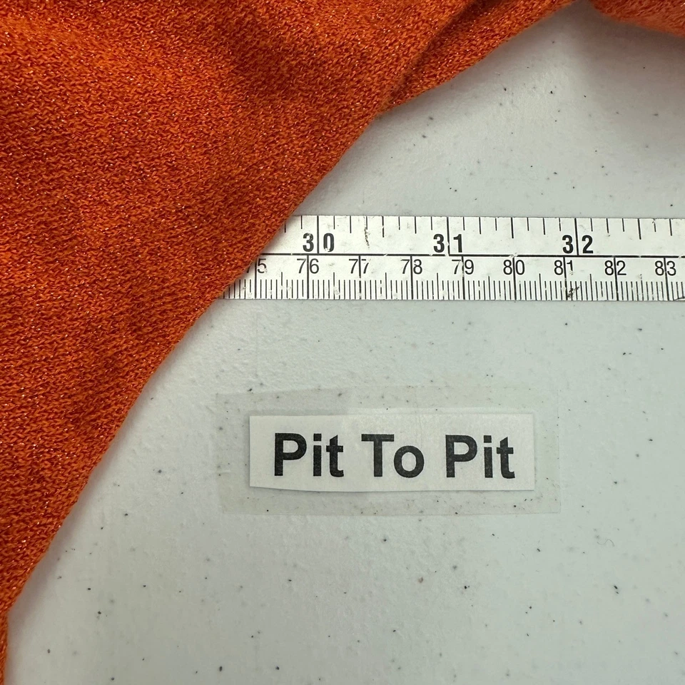 Blusa de malha Catherines feminina Cottagecore tamanho grande tamanho 4X laranja outono aconchegante - Imagem 4 de 4