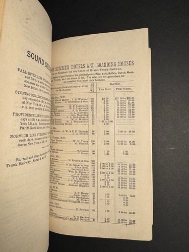 1892 Grand Trunk Railway Tourist Tarife & Routen Buch 144 Seiten - inkl. Karten, RAR - Bild 11 von 18
