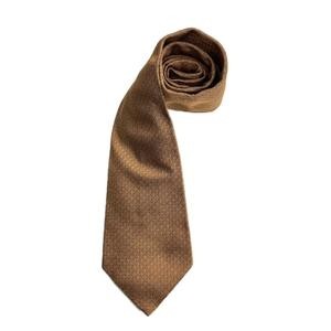 Hermes Allover Pattern Tie Regular Silk Camel Aa … - image 7
