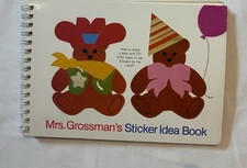 1982 Vintage 80's Mrs Grossman’s Sticker Idea Book First Edition Rare 