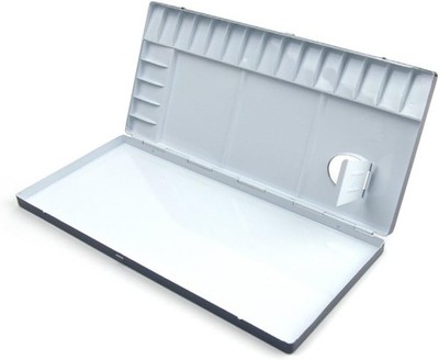 Color Around Aluminum Watercolor Palette 20 Well(11.9'' x 5.4'' x 0.8'')