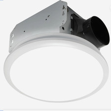 Homewerks 7141-50 Bathroom Exhaust Fan w/ Integrated LED Light 50 CFM 120V NEW