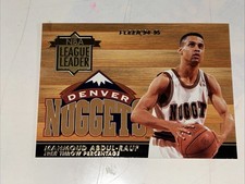 1994-95 Fleer #1 Mahmoud Abdul-Rauf NBA League Leaders Mint Condition