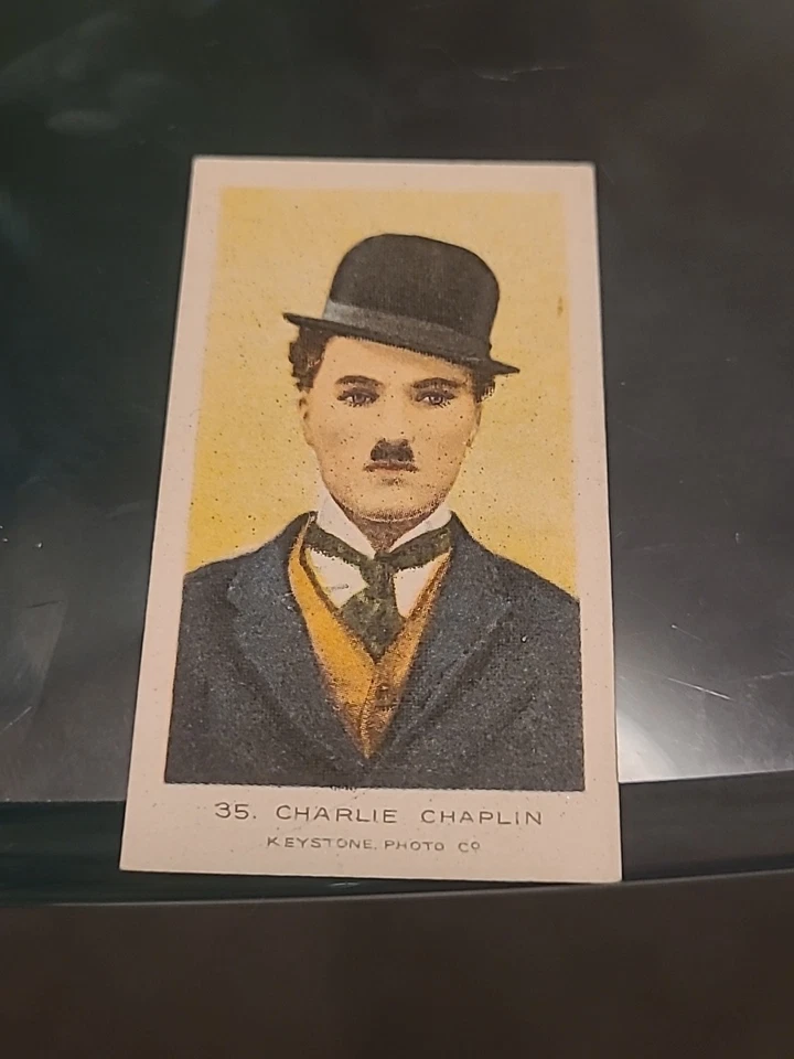 Set X 50 BRITISH AMERICAN (PLAIN) - CINEMA STARS (COLOURED)  Chaplin Near Mint - Image 2 of 4