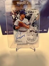 2026 Topps Series 1 - 75 Years of Topps Die-Cut Autographs Greg Maddux #75YA-GM