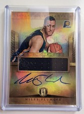 MILES PLUMLEE Rookie Jersey Autograph Card 2012-13 Panini Gold Standard