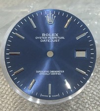Rolex Mens Datejust Custom Blue Stick Marker Dial For 16014 16030 16234 116234