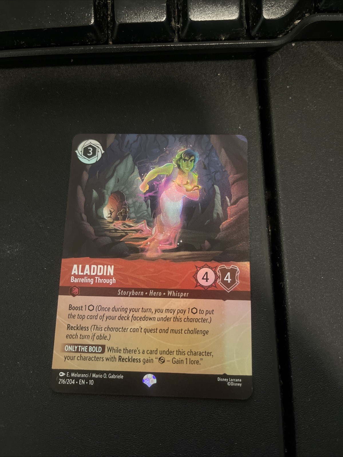Aladdin - Barreling Through (Epic) 216/204 Whispers in the Well Holo