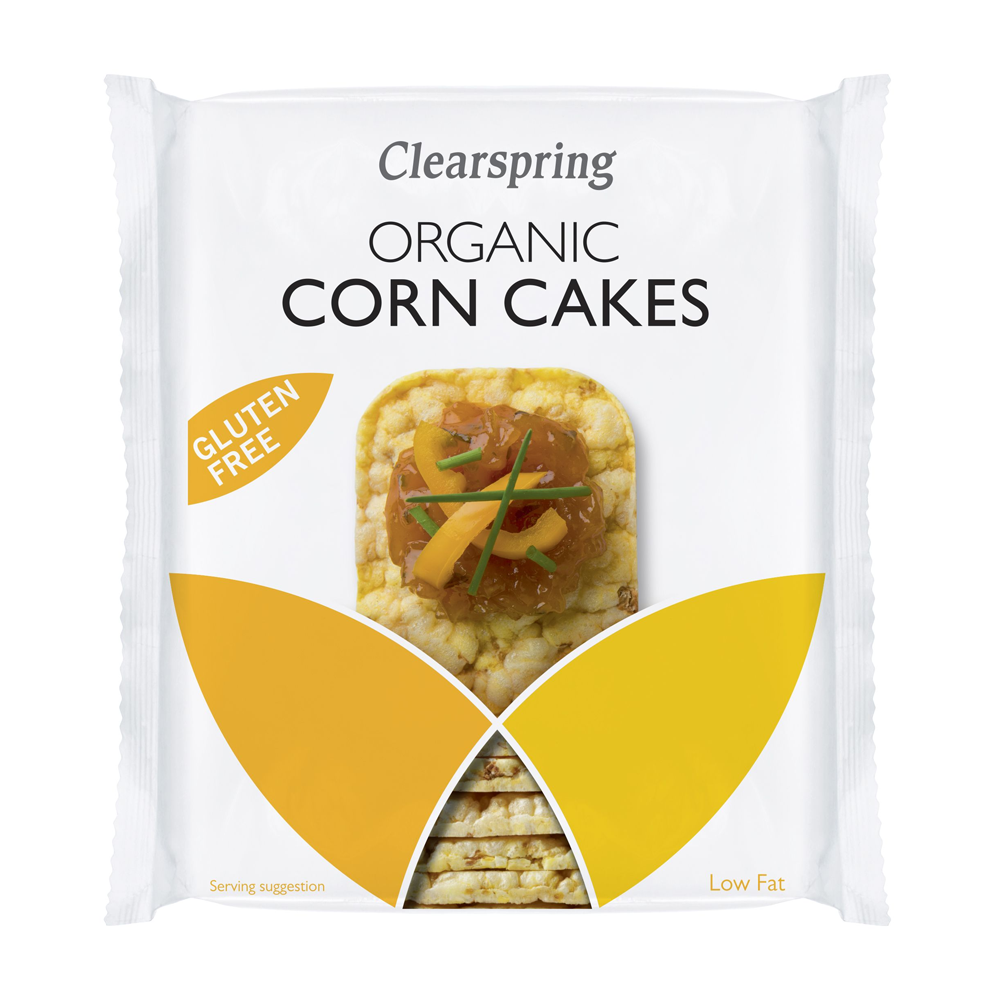 Clearspring Organic Corn Cakes 130g Gluten Free