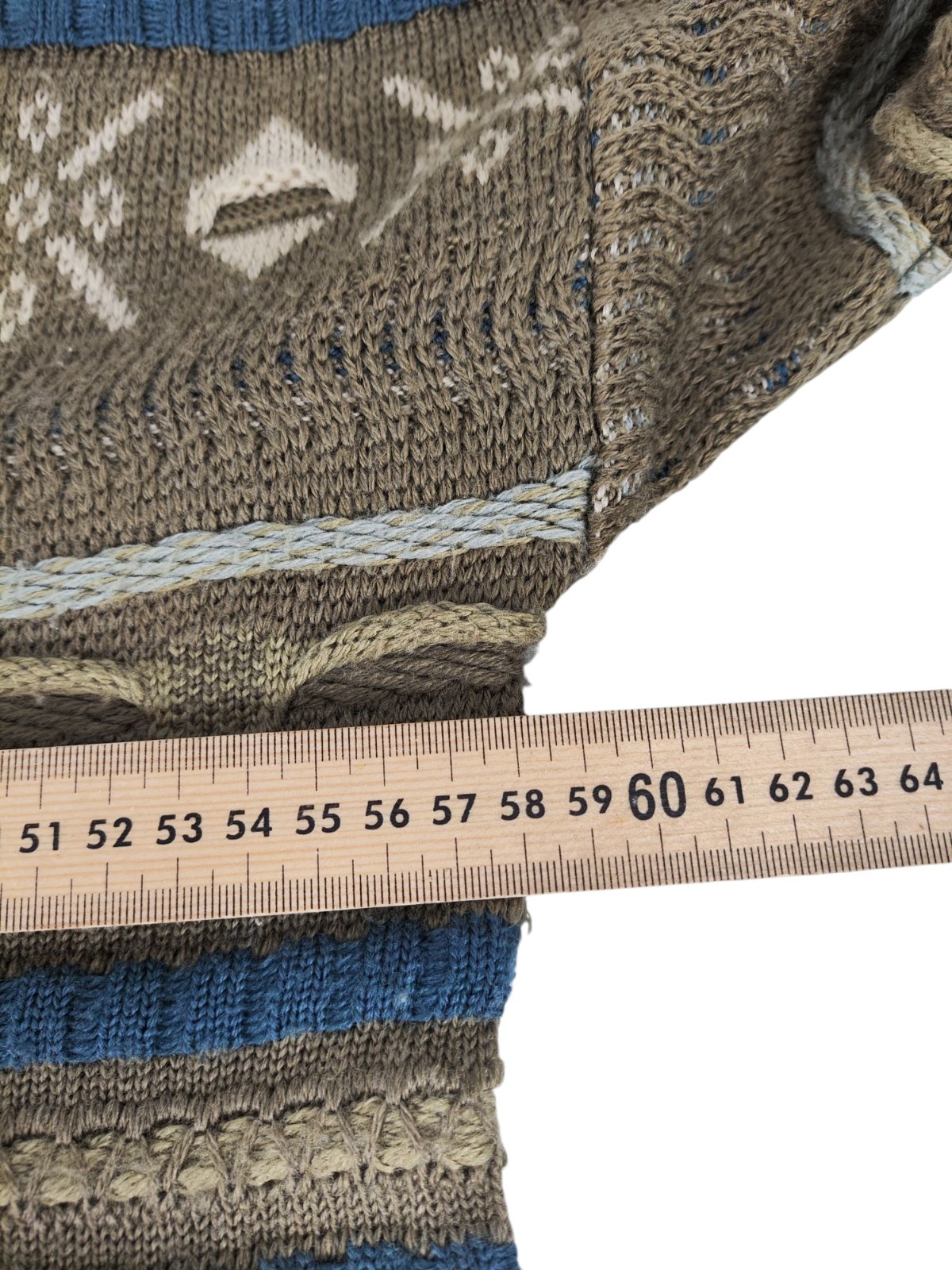 Rapp Knitwear Vintage Wool Blend Jumper Mens Size XL Tan Sweater Pullover Coogi image 7