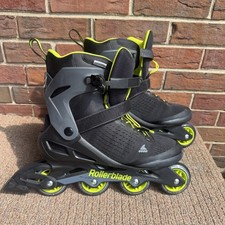 Rollerblade Zetrablade Elite Black/Lime Breathable Inline Skates US 11