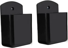 Pack of 2 Self Adhesive TV Air Conditioner Remote Control Holder Wall Black 