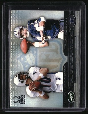 2000 Pacific Omega #3 Chad Pennington / Troy Aikman NFL Generations