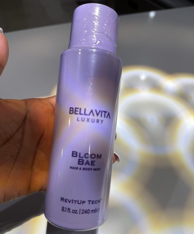 BellaVita Luxury Bloom Bae Hair & Body Mist for Women, RevitUp Tech 8.1 fl oz