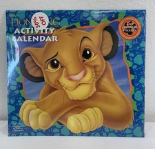 NOS NEW Disney The Lion King Activity Wall Calendar  1996 Vintage 6-7502