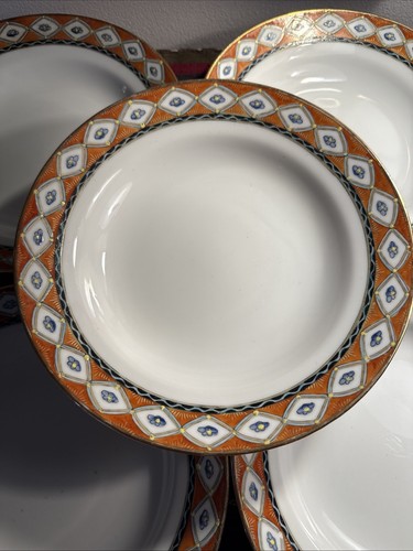Set Of 5 Vtg Floral Soup Bowls Hand painted Made In Japan Decorated In China 9” - Picture 2 of 14