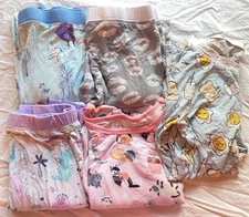 Lot of (5) Pieces Little Sleepies Bamboo Pajamas Tops + Bottoms Mismatched 9/10