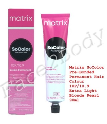 Matrix SoColor Pre-Bonded Permanent Hair Col. 10P/10.9 Extra Light Blonde Pearl