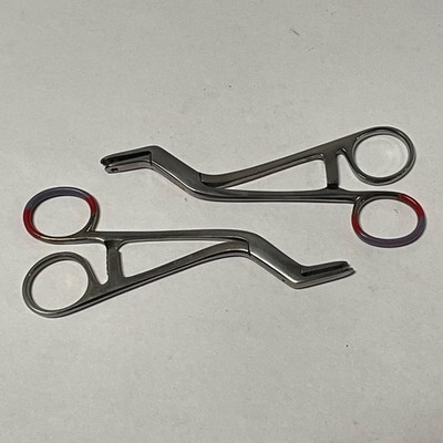 Lot of 2 Adson Drill Guide Germany Stainless Dura Protector Medical Surgery Tool
