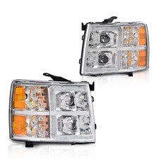 LED Dual Projector Headlights for Chevy Silverado 1500 2500 3500 HD 2007 2014