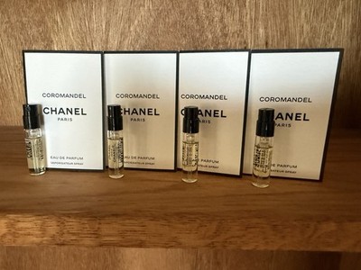 CHANEL COROMANDEL EDP 1.5ml .05fl oz x 4 PERFUME COLOGNE SPRAY SAMPLE VIALS