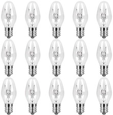 COLWATT 15-Pack Salt Lamp Bulbs, 15 Watt Light Bulb for Plug-in Scentsy Wax...