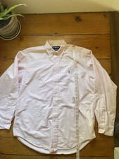 Ralph Lauren Shirt Mens 16-35 Pink Solid Yarmouth Oxford Button Down