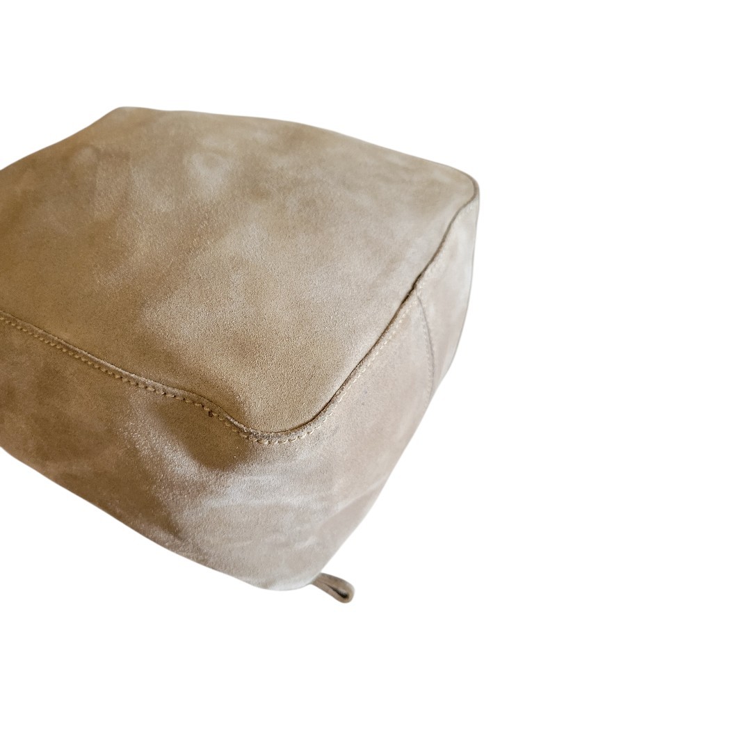 PRADA Shoulder Bag Suede Beige Auth 162513 thumbnail 11