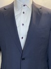 Canali Stripe Blazer SportCoat Mens 42L Wool Water Resistant 2-Button Blue/Black — photo 2