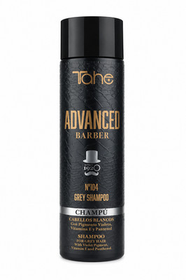 Tahe Advanced Barber 104 Silbershampoo Gelbstich Graue Weisse Haare Herren NEU