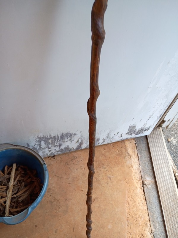 Handmade Brown Wood Walking Cane Stick for Adult & Senior Support
