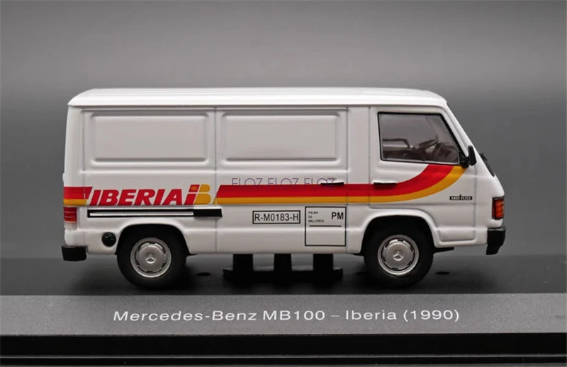 for IXO for Mercedes for Benz for MB100 for Iberia 1990 Van 1/43 Truck Pre-built - Image 2 of 4