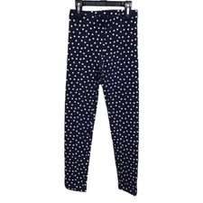 Old Navy Girls Navy Polka Dot Leggings M 8