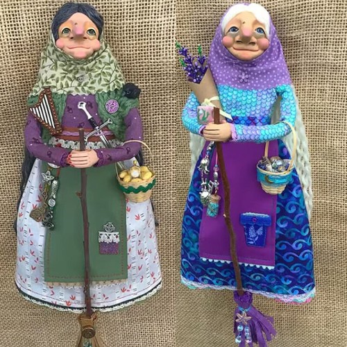 Handmade Kitchen Witch Doll Enchanting Magic Good Luck Cooking Doll Decors - Picture 2 of 8