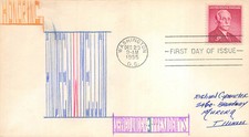 1072 3c Andrew W. Mellon Mac's Originals hand painted cachet [362416]