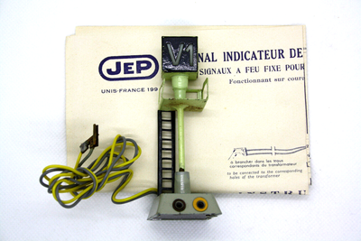 Signal à Feu Fixe JEP HO 66R - 20 Volts - Vintage Train électrique - Très Bon état