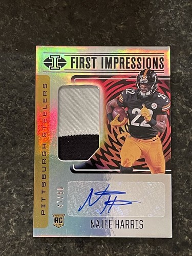 Najee Harris Illusions First Impressions Rookie Patch Autograph Card 