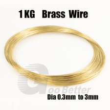 1kg Bare Brass Round Wire Solid Soft Uncoated Jewelry Making Craft Dia 0.3mm-3mm