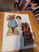 1895 NONE SUCH NEW ENGLAND MINCE MEAT PAPER DOLL W/ OUTFITS and ORIGINAL AD