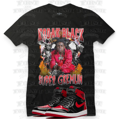 Kodak Black Super Gremlin Tee Jordan 1 Patent Bred Unisex T-Shirt