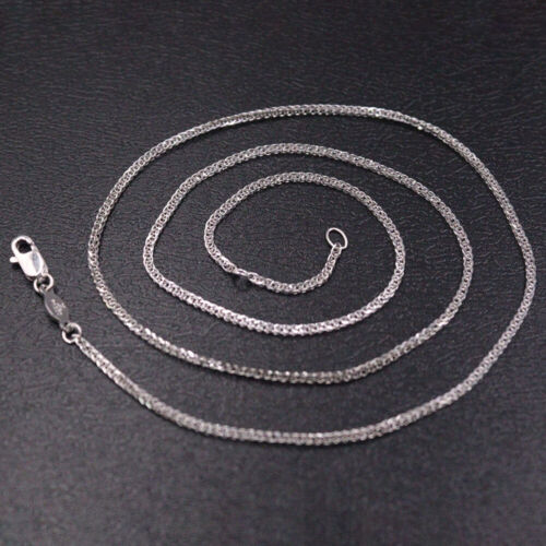 PT950 Pure Platinum 950 Necklace Women 1mm Wheat Link Chain 4-4.2g 17.9in - Picture 3 of 5