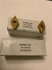 NEW 10 PCS. USA DNMG 432 TIN CTD INDEXABLE CARBIDE INSERTS