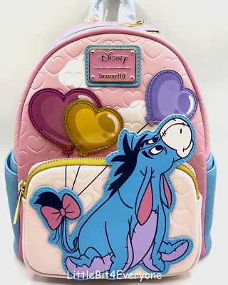 Loungefly Disney Eeyore Heart Balloons Valentines Winnie the Pooh Mini Backpack ???☁️ Float away with the absolutely gorgeous and  main image 3