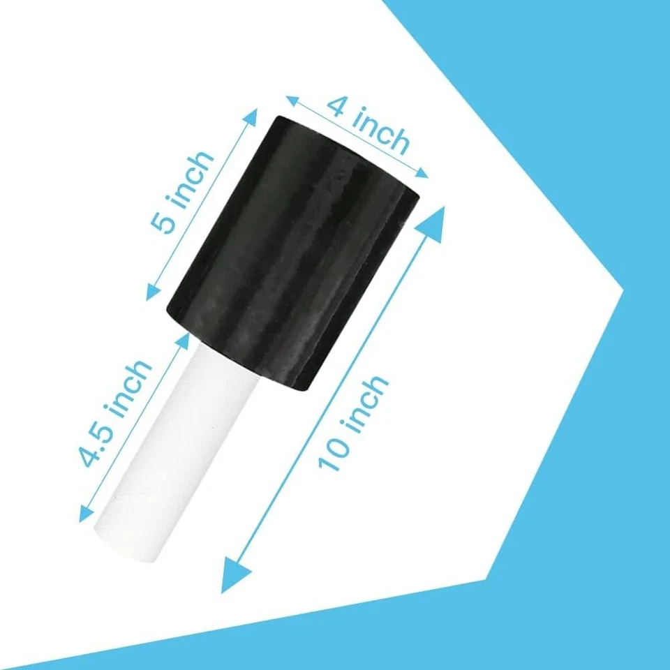 Black Shrink Wrap Stretch Film 3 Rolls 5"x1000 80 Gauge with handle - Image 3 of 4