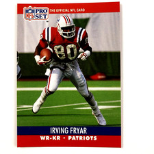 Irving Fryar 1990 Pro Set Card #576 NFL New England Patriots